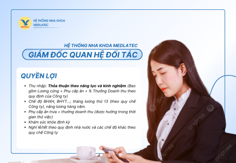 [HÀ NỘI] GIÁM ĐỐC QUAN HỆ ĐỐI TÁC